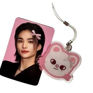 Stray Kids Hyunjin skz Keychain Jiniret Phone Light Stick Face Charm stay kpop